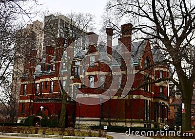 Chicago Archbishopâ€™s Residence Northwest View Editorial Stock Photo